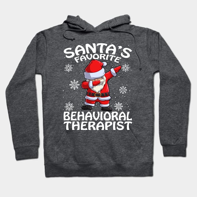 Santas Favorite Behavioral Therapist Christmas Hoodie by intelus